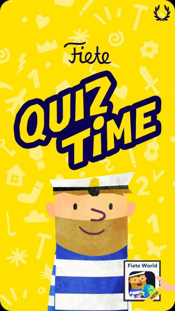 Fiete Quiztime Startbildschirm
